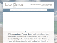 Tablet Screenshot of laserlamourspa.com